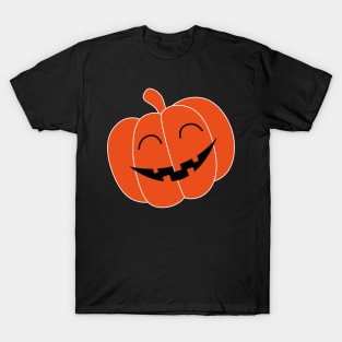 Halloween costume smiling pumpkin face T-Shirt